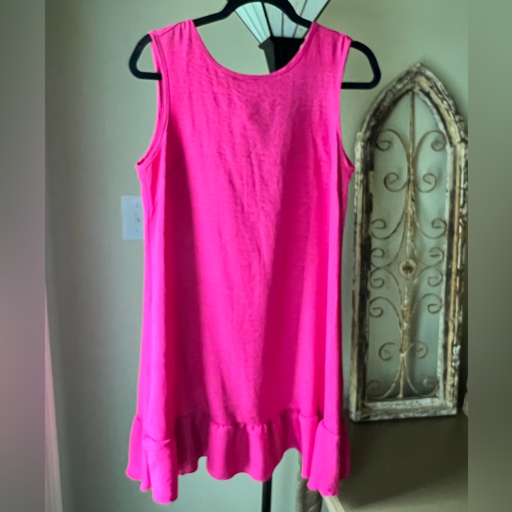 Vibrant Pink Sleeveless Dress
